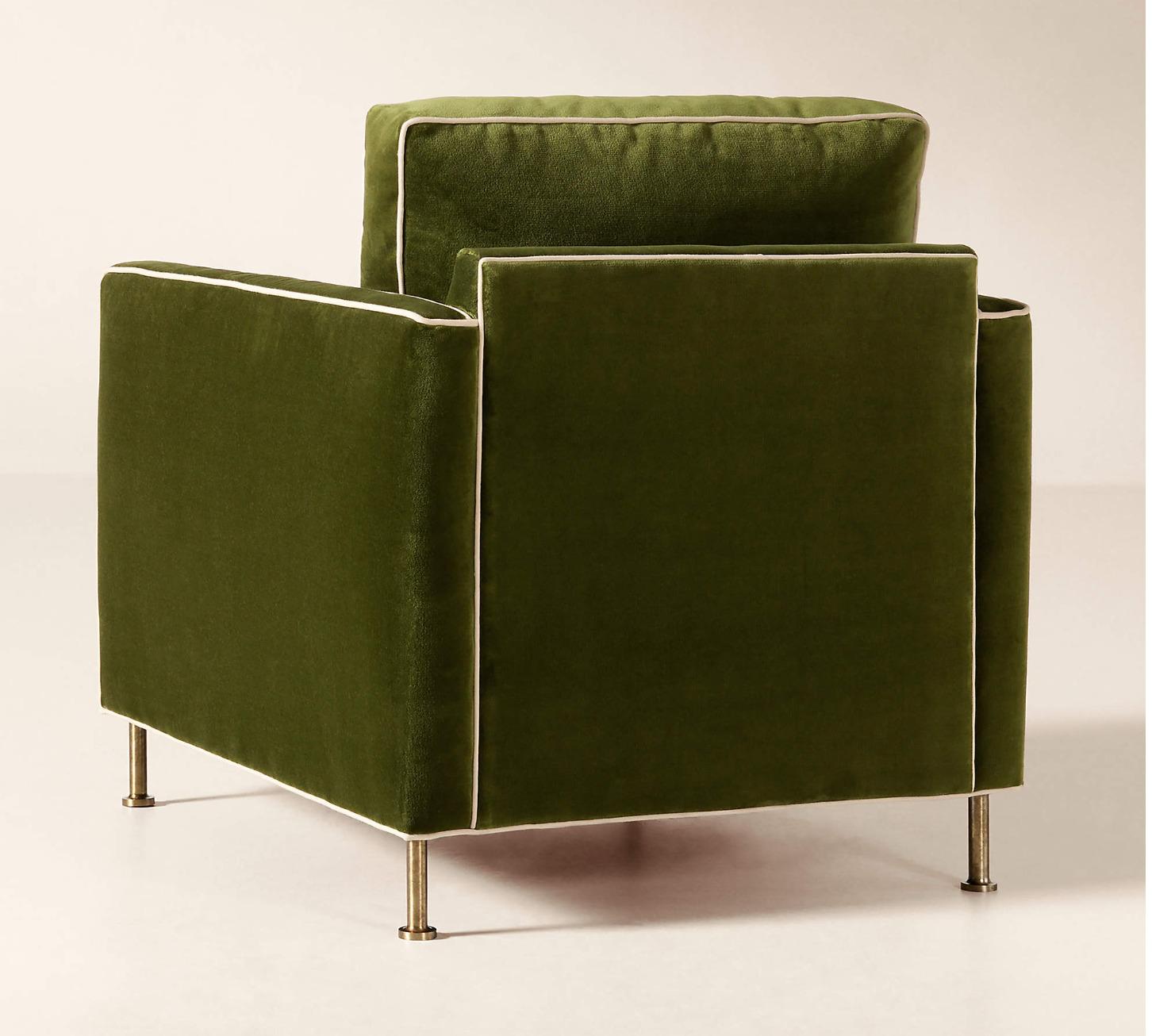 Forest Green Velvet Armchair